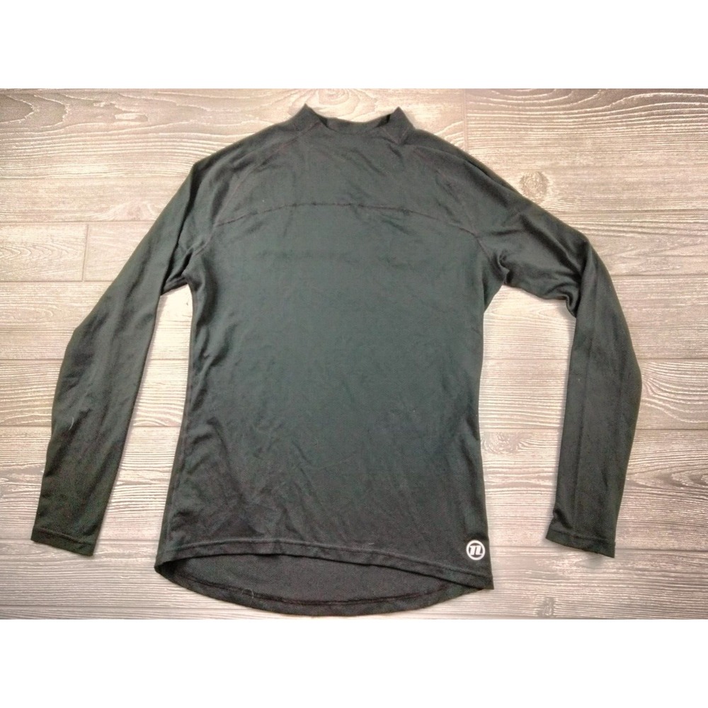Novara Size L Mens Mesh Athletic Long Sleeve Cycling Jersey Shirt Top Black